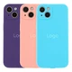 Чохол Silicone Case Full із захистом камери для iPhone 13 Orange - зображення 2