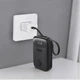 УМБ BREVIA ePower CompactMini 10000 mAh LCD + cable 20W Black (45420CMB) - зображення 6