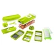 Овощерезка 12 в 1 Nicer Dicer Plus, для нарезки соломкой, ломтиками, кубиками, клиньями, Зеленый - изображение 1