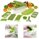 Овощерезка 12 в 1 Nicer Dicer Plus, для нарезки соломкой, ломтиками, кубиками, клиньями, Зеленый - изображение 2
