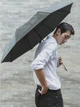 Зонт складной полуавтомат антиветер Xiaomi Ninetygo Oversized Portable Standard Version 90Cotnt1807U Black (6970055347525) - изображение 4