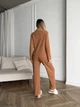 Пижама женская тройка рубашка майка штаны Rebecca Collection L-XL коричневый - изображение 4