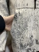 Толстовка чоловіча худі капюшон тепла кишеня мармур M сіро-білий - зображення 6