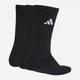 Набор женских носков высоких хлопковых Adidas KC9626 43-45 3 пары Черный (4068821265981) - изображение 2