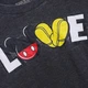 Женская бейсбольная футболка Disney Love черная с эффектом потертости XL - изображение 3