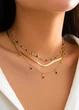 Набор колье 3 цепочки в разном стиле Fashion Jewelry Золотистые 19614 One Size - изображение 2