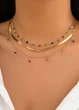 Набор колье 3 цепочки в разном стиле Fashion Jewelry Золотистые 19614 One Size - изображение 4