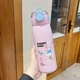 Детский термос с трубочкой 620 мл розовый, для школы и прогулок, из нержавеющей стали, до 10 часов - изображение 2