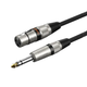 Кабель Cabletime мікрофонний Audio XLR Microphone To Jack Aux 6.5mm Male to XLR Female, 1м (CF41H) - зображення 1