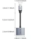 Перехідник Cabletime USB Type-C (M) - x2 Type-C (F) PD60W, 0.15м (CPA2G) - изображение 2