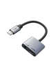 Перехідник Cabletime USB Type-C (M) - 3.5 мм (F) / Type-C (F) PD60W, 0.15м (CPA1G) - изображение 1