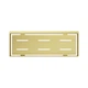 Поличка настінна одноярусна нержавіюча сталь 30x5 см Omnires brushed brass (00140455) - зображення 2