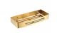 Поличка настінна одноярусна нержавіюча сталь 30x12,9 см Omnires brushed gold (00140457) - зображення 1