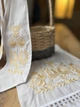 Комплект великодній з вишивкою (рушник+бант) vishivano4ka 08.1+09.1 білий - зображення 4