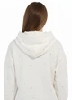 Стильное женское худи белого цвета со стразами Oversize S-XL - изображение 3