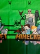 Полуторний комплект дитячої постільної білизни Бязь Gold Lux (Бавовна) "Minecraft" (Майнкрафт) 150*220см Зелений - зображення 2