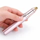 Женский электрический триммер для бровей Eyebrow Trimmer электробритва / эпилятор с подсветкой для депиляции волос над губой / в носу / на лице + щеточка и кабель USB, розовый(126368576) - изображение 8