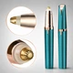 Женский электрический триммер для бровей Eyebrow Trimmer электробритва / эпилятор с подсветкой для депиляции волос над губой / в носу / на лице + щеточка и кабель USB, зеленый (126368671) - изображение 5