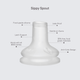 Змінний силіконовий носик для дитячої пляшечки BIBS Baby Bottle Spout Silicone 1 шт - зображення 3