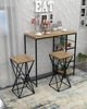 Барный стул в стиле лофт EcoLoft Тетра DSP-1363-1 Дуб Аппалачи - изображение 2