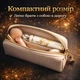 Універсальна зубна щітка зі щетиною складна середньої жорсткості портативна Fashion 1409 білий - зображення 2