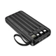 Зовнішній акумулятор BOROFONE BJ76 Smart power bank with 4 cables(10000mAh) Black (6941991120046) - зображення 3
