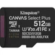 Карта памяти Kingston microSDXC Canvas Select Plus 512GB Class 10 UHS-I U3 А1 V30 (SDCS3/512GBSP) [157004] - изображение 1