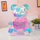 Мишка Love Bear медведь голографический 3D с LED подсветкой с розовым сердцем 32 см - изображение 4