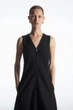 Сукня жіноча COS zip-front v-neck midi dress 1248023001 XS Чорний - изображение 2