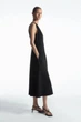 Сукня жіноча COS zip-front v-neck midi dress 1248023001 XS Чорний - изображение 4