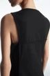 Сукня жіноча COS zip-front v-neck midi dress 1248023001 XS Чорний - изображение 5