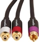 Аудио адаптер RCA Y кабель 1 штекер → 2 гнезда 30,5 см для сабвуфера усилителя - изображение 2