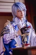 Костюм Камісато Аято XXL косплей Геншин Імпакт, комплект образ наряд Kamisato Ayato Genshin Impact на Хелловін в стилі аніме - зображення 7