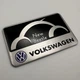 Наклейка Rline VW Volkswagen (Фольксваген) металева 80 мм 50 мм шильдик табличка New Beetle - зображення 2