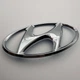 Емблема значок шильдик Hyundai Хюндай хром 130 мм 65 мм знак - зображення 2
