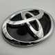 Знак емблема тойота TOYOTA 170 мм 115 мм хром чорний шильдик - зображення 6