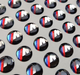 Наклейка на ключ BMW БМВ M 14 мм M-Power м серия - изображение 1