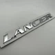 Эмблема наклейка MITSUBISHI (Митсубиси) Lancer шильдик надпись 180 мм 20 мм лансер хром - изображение 1