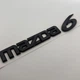 Шильдик емблема Mazda Мазда 6 185 мм напис на кришку багажника чорна табличка - зображення 1