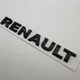 Надпись Renault (Рено) на кузов шильдик табличка металл 160 мм 20 мм эмблема на багажник черный - изображение 1