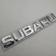 Subaru шильдик 155 мм 23 мм табличка субару напис хром метал - зображення 2