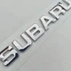 Subaru шильдик 155 мм 23 мм табличка субару напис хром метал - зображення 3