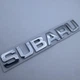 Subaru шильдик 155 мм 23 мм табличка субару напис хром метал - зображення 4