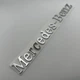 Табличка Mercedes-Benz (мерседес) шильдик емблема напис хром на кришку багажника 223 мм 28 мм - зображення 3