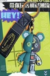 Брелок Ведмедик робот бірюзово-чорний Bearbrick Bear Brick - зображення 4