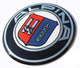 Наклейка для колпачков с логотипом BMW Бмв 60 мм металлическая Alpina - изображение 1