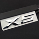 Емблема (наклейка, шильдик, логотип, літери) кришки багажника X5 BMW (БМВ) хром табличка 180 мм 30 мм - зображення 1