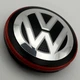 Колпачки для дисков Volkswagen 56 мм 52 мм 6C0601171 заглушки фольцваген GTI черные с красным - изображение 2