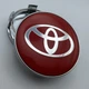Колпачок Toyota 60 мм 56 мм красная хром заглушка тойота - изображение 1
