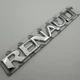 Напис Renault (Рено) на кузов шильдик табличка метал 145 мм 17 мм емблема на багажник хром - зображення 2